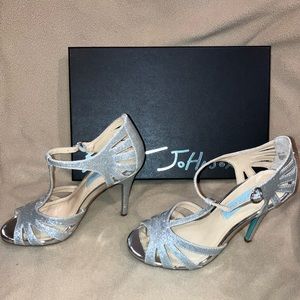 Betsey Johnson Silver Heels